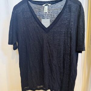 H&M Navy Short Sleeve Tee